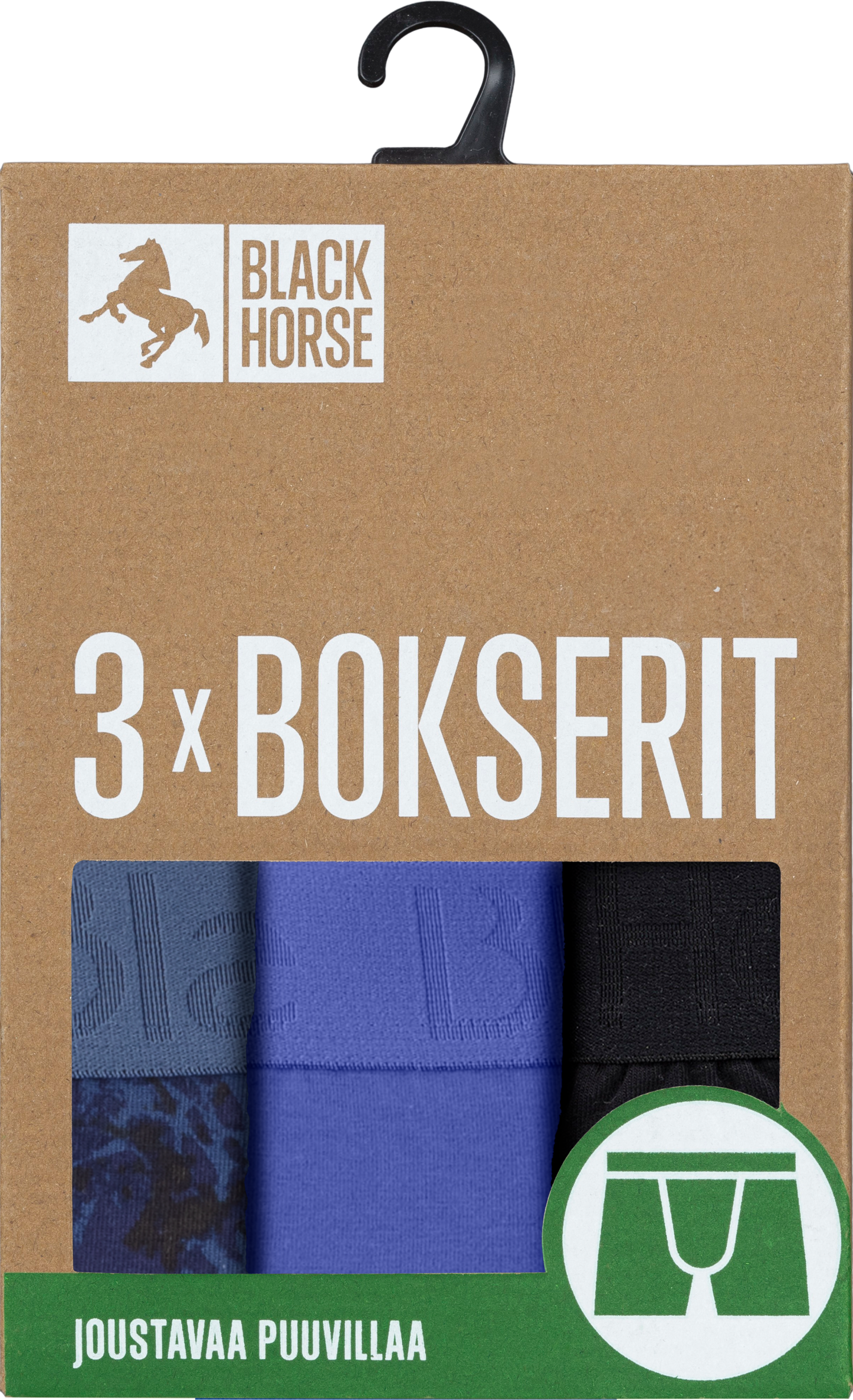 Black Horse I195 bokserit 3kpl/pkt