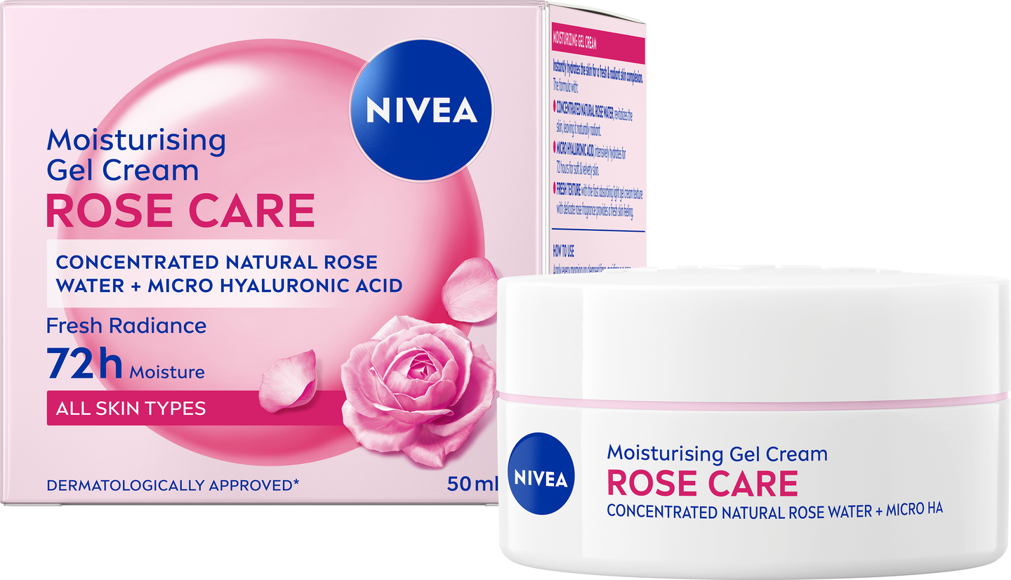 Nivea päivävoide 50ml Rose Care Gel-Cream