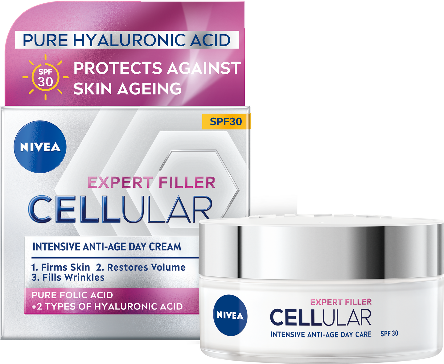 NIVEA 50ml Cellular Expert Filler Intensive Anti-Age Day Cream SK30 -päivävoide