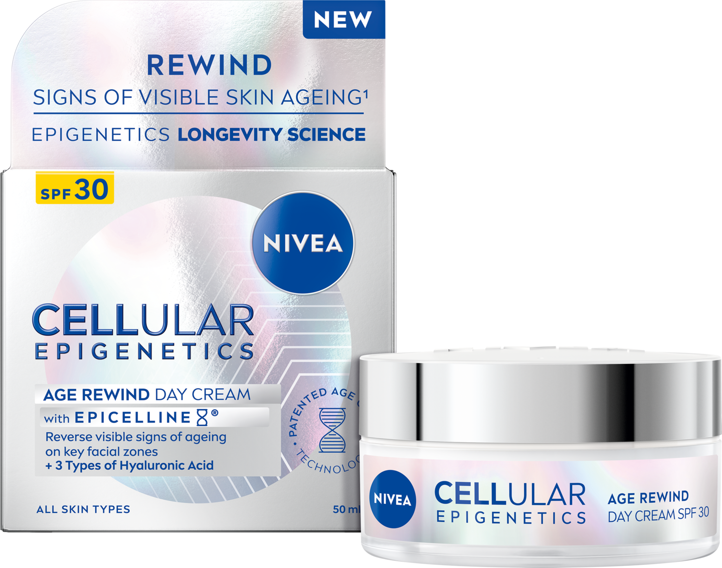 NIVEA 50ml Cellular Epigenetics Age Rewind SPF30 päivävoide