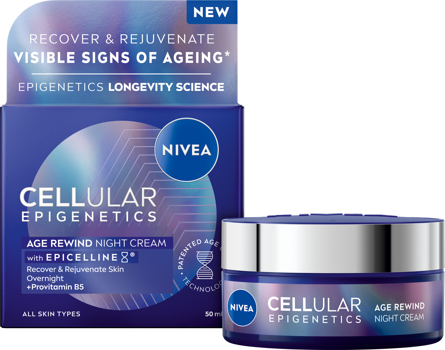 NIVEA 50ml Cellular Epigenetics Age Rewind Night Cream yövoide