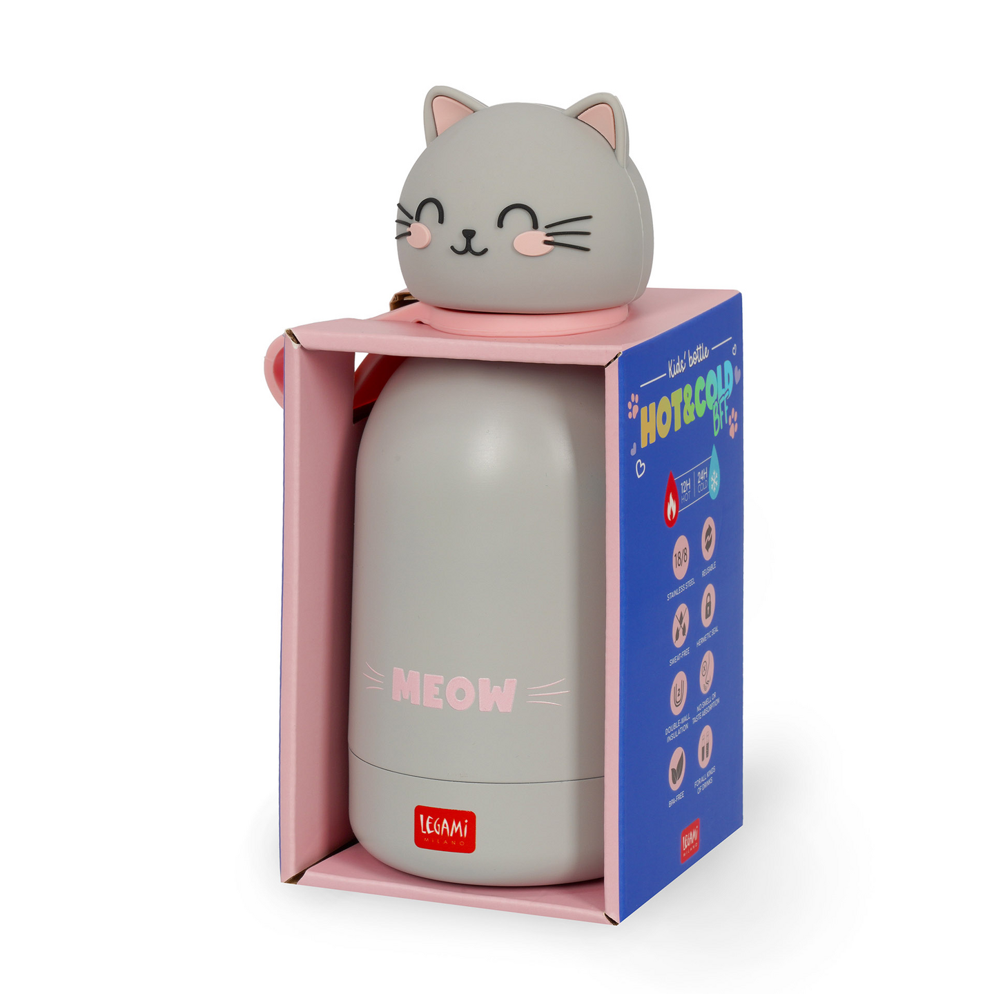 Legami lasten juomapullo 310 ml kissa