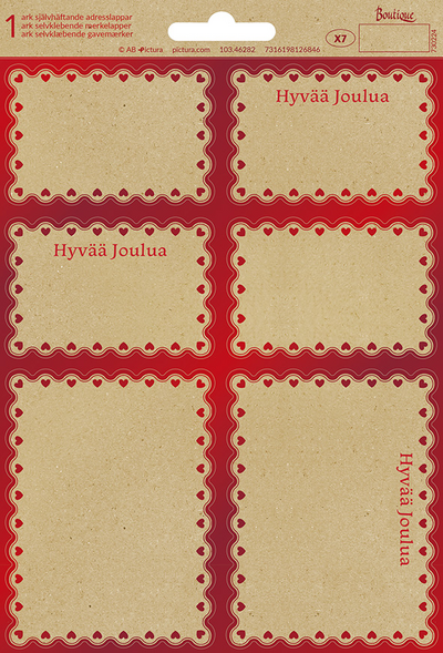 A5 Pakettitarra 1 arkki