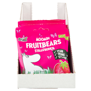 Moomin Fruit Bears Strawberry 40g Luomu