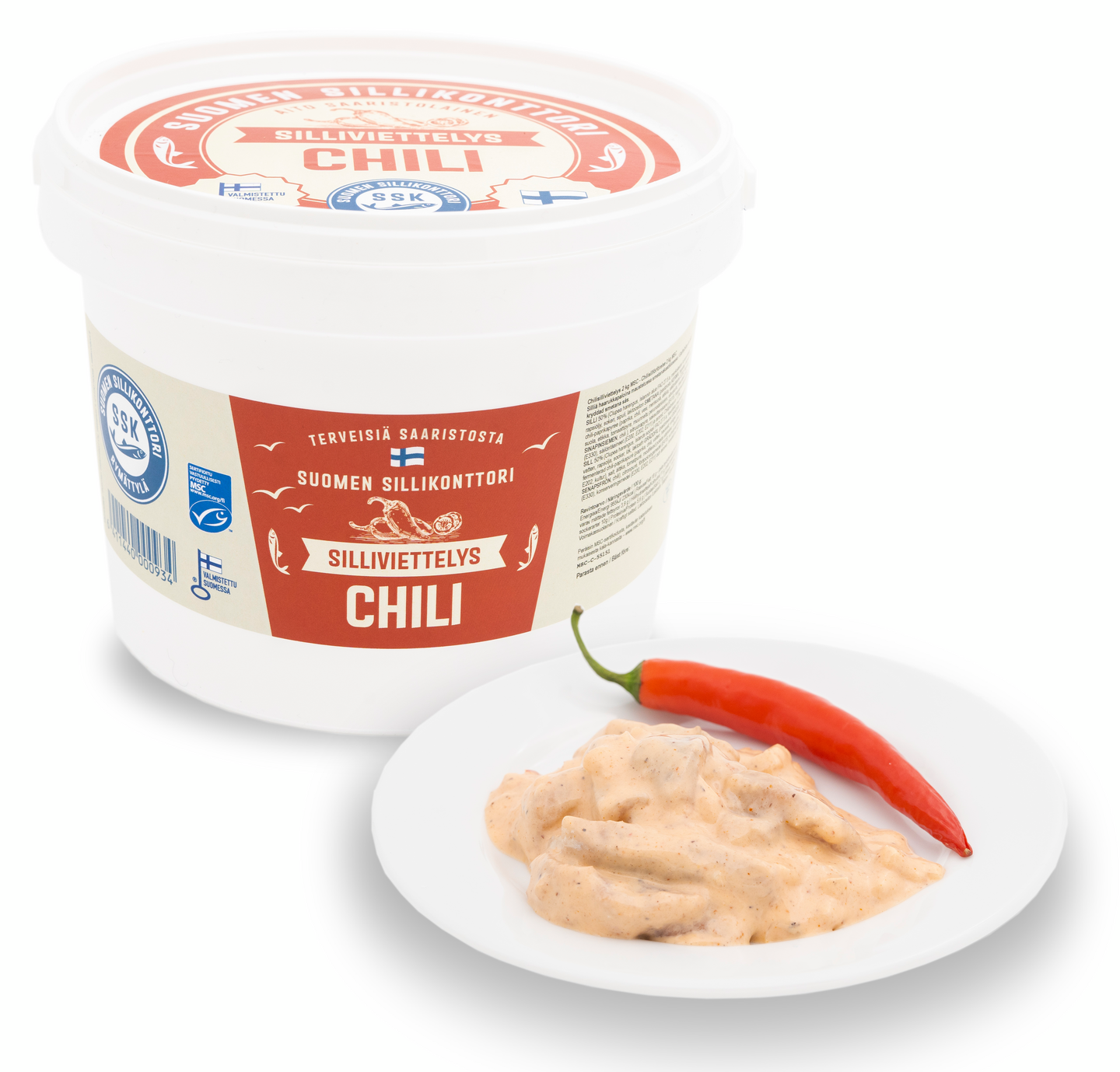 Suomen Sillikonttori chili-silliviettelys 2kg MSC