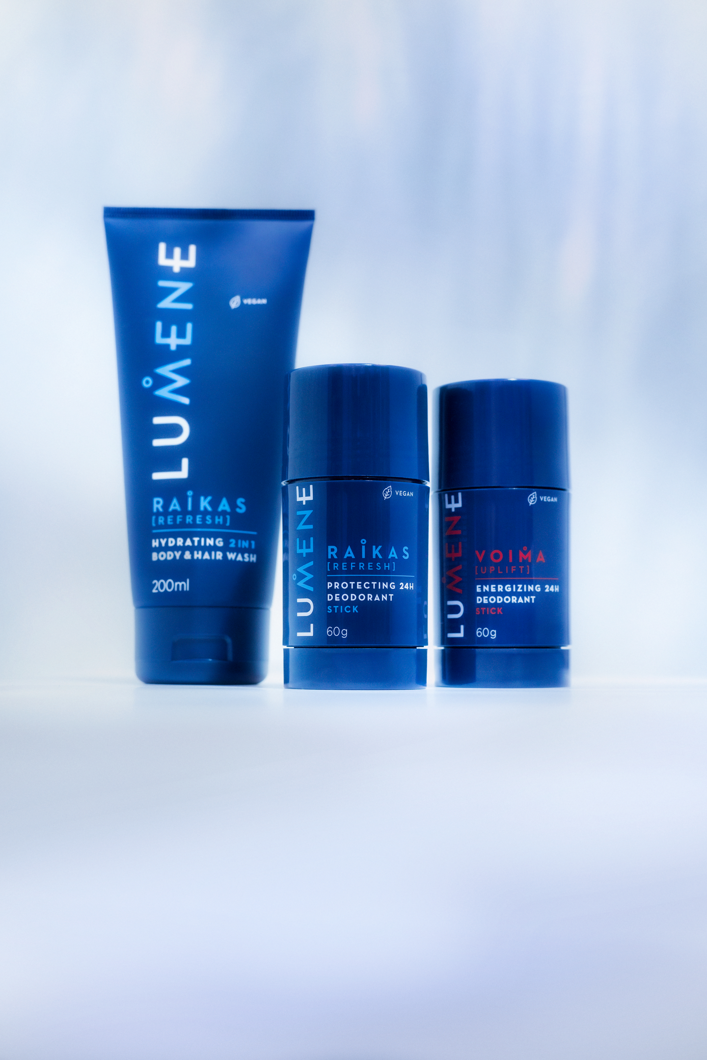 Lumene Men RAIKAS kosteuttava 2in1 suihkugeeli & shampoo 200ml