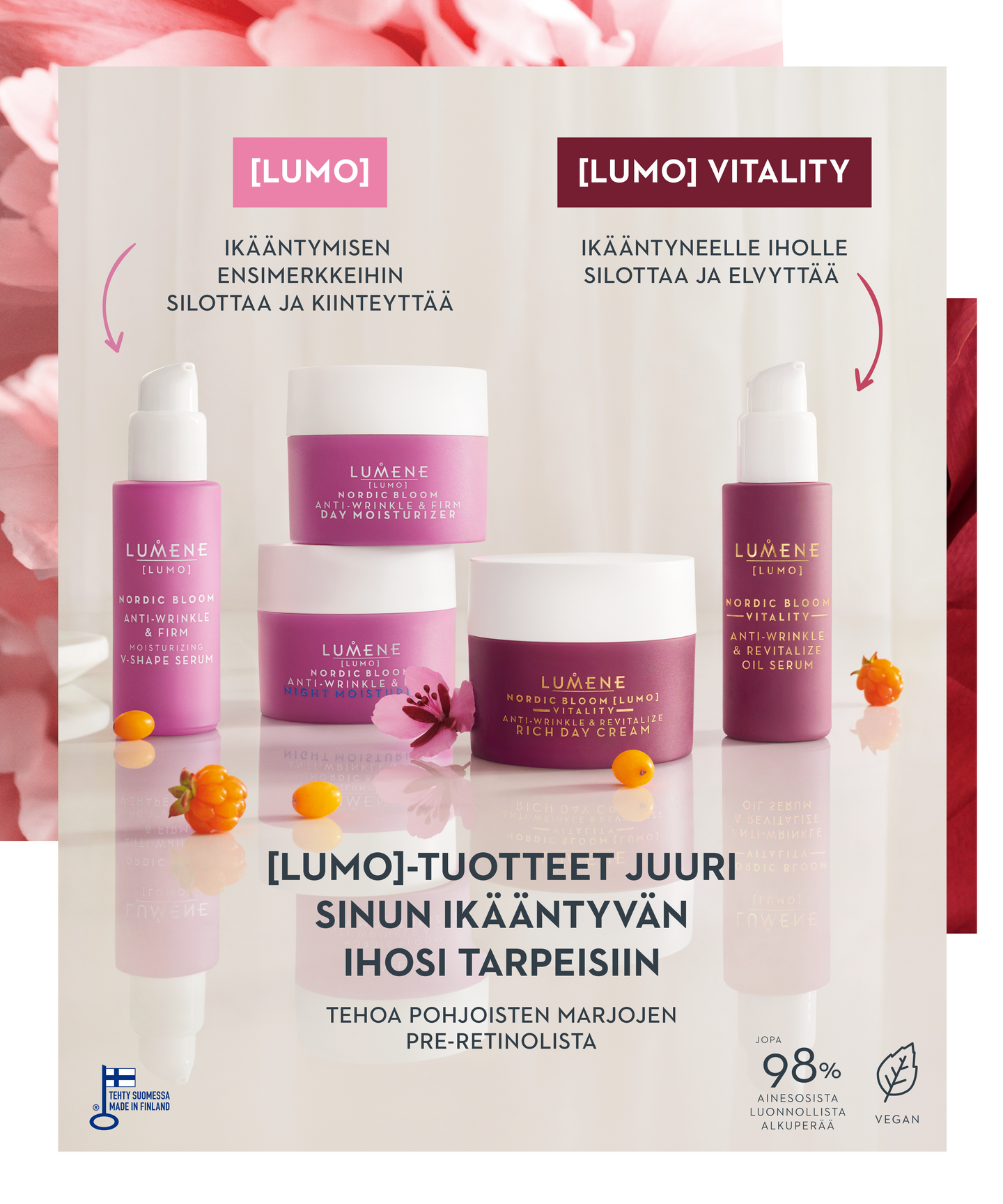 Lumene LUMO Vitality Silottava & elvyttävä öljyseerumi 30 ml