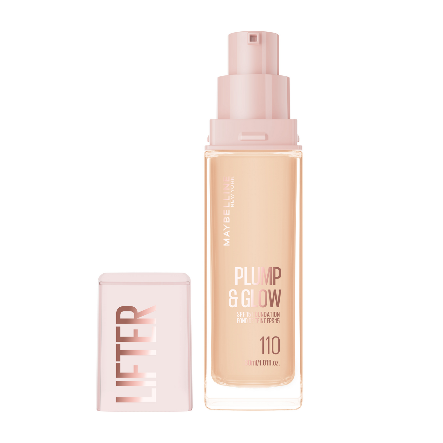 Maybelline New York Lifter Plump & Glow Meikkivoide 110 30 ml