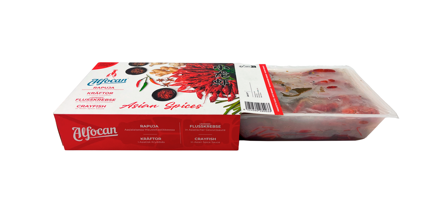 Alfocan rapuja aasialaisessa maustekastikkeessa 825/500g pakaste