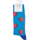 2. HS by Happy Socks naisten sukat Strawberry 1pr/pkt