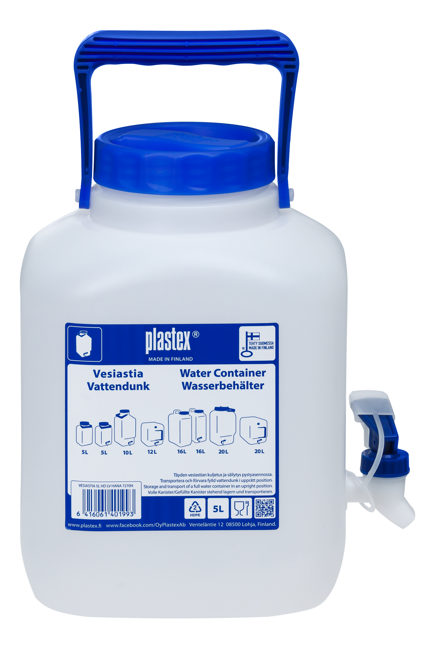 Plastex vesiastia painohana 5 l