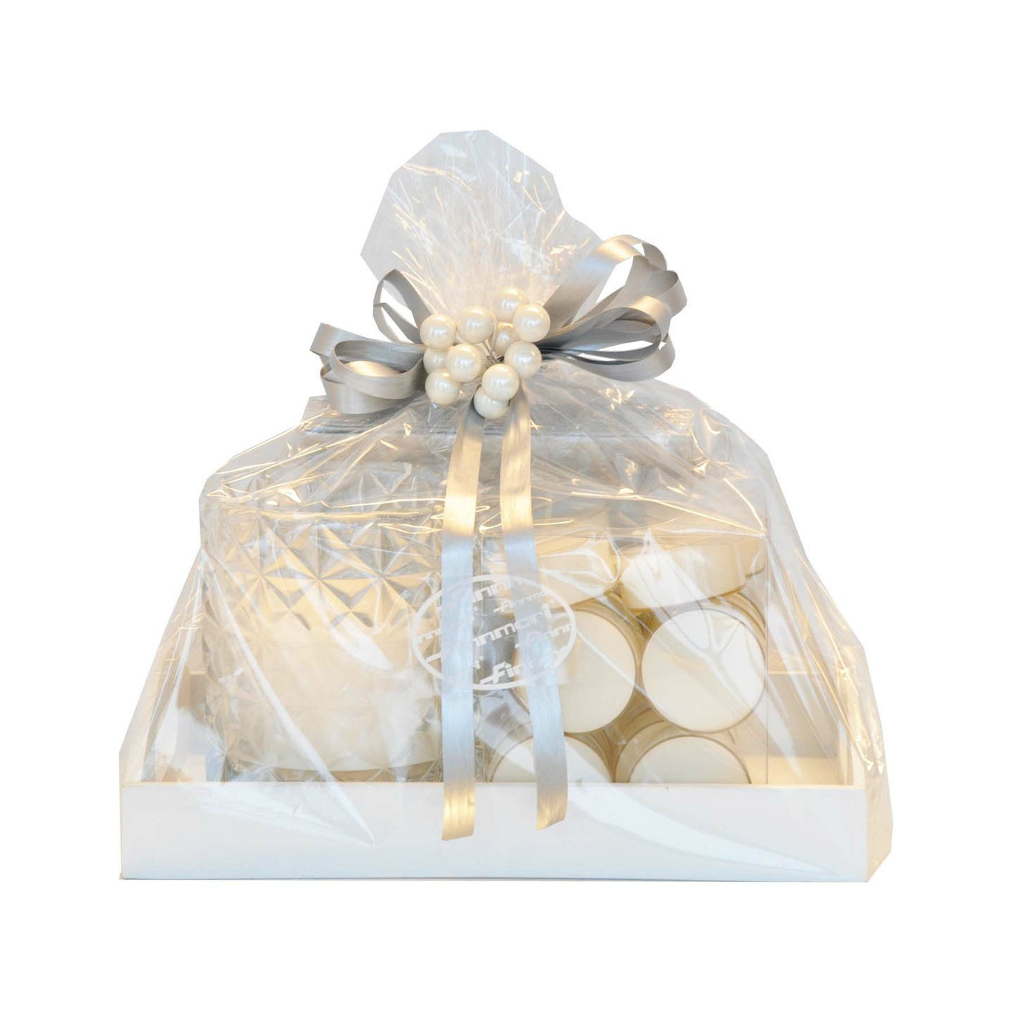 Finnmari tarjotin kynttilöillä valkea