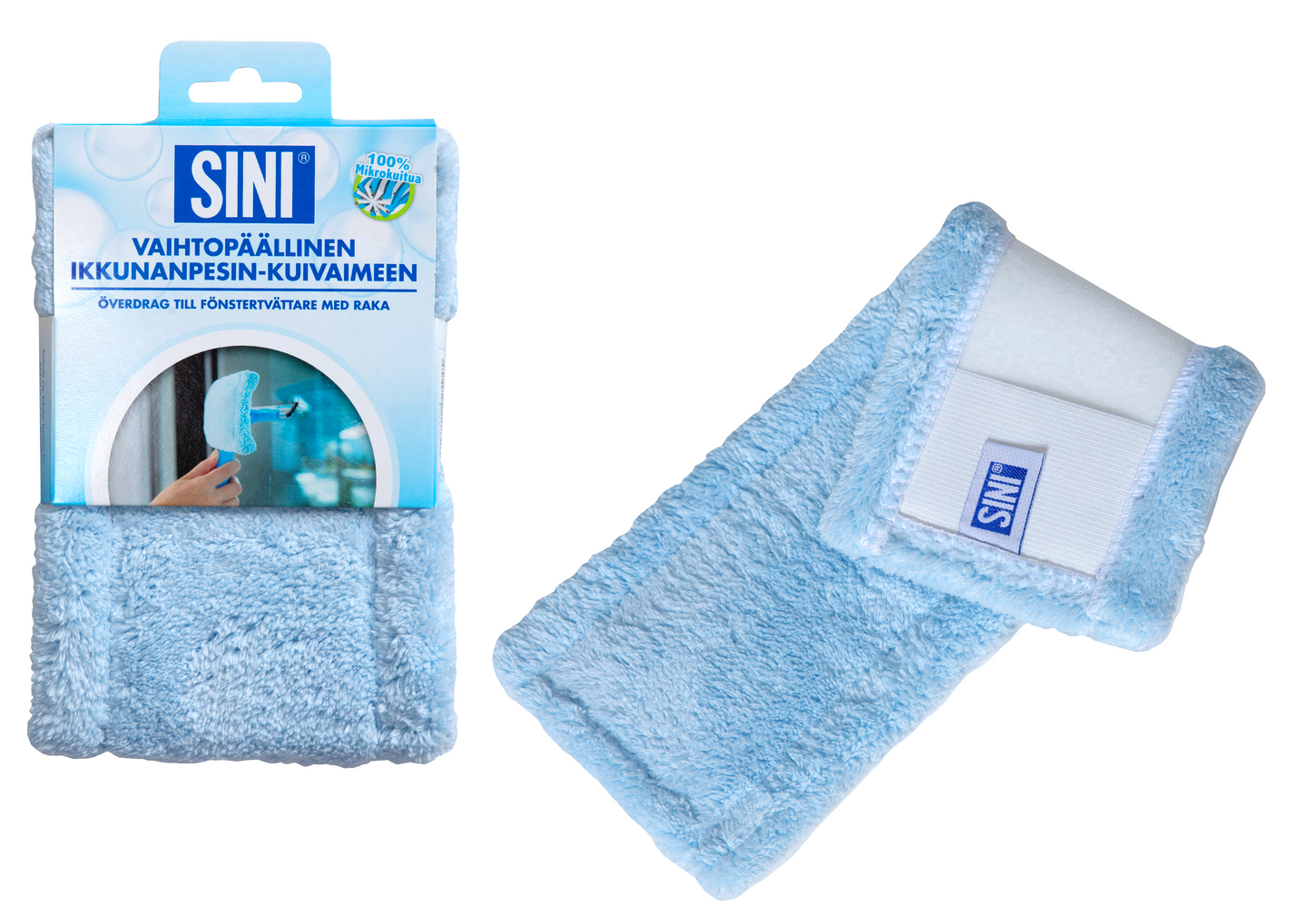 Sini vaihtopäällinen ikkunanpesin-kuivaimeen