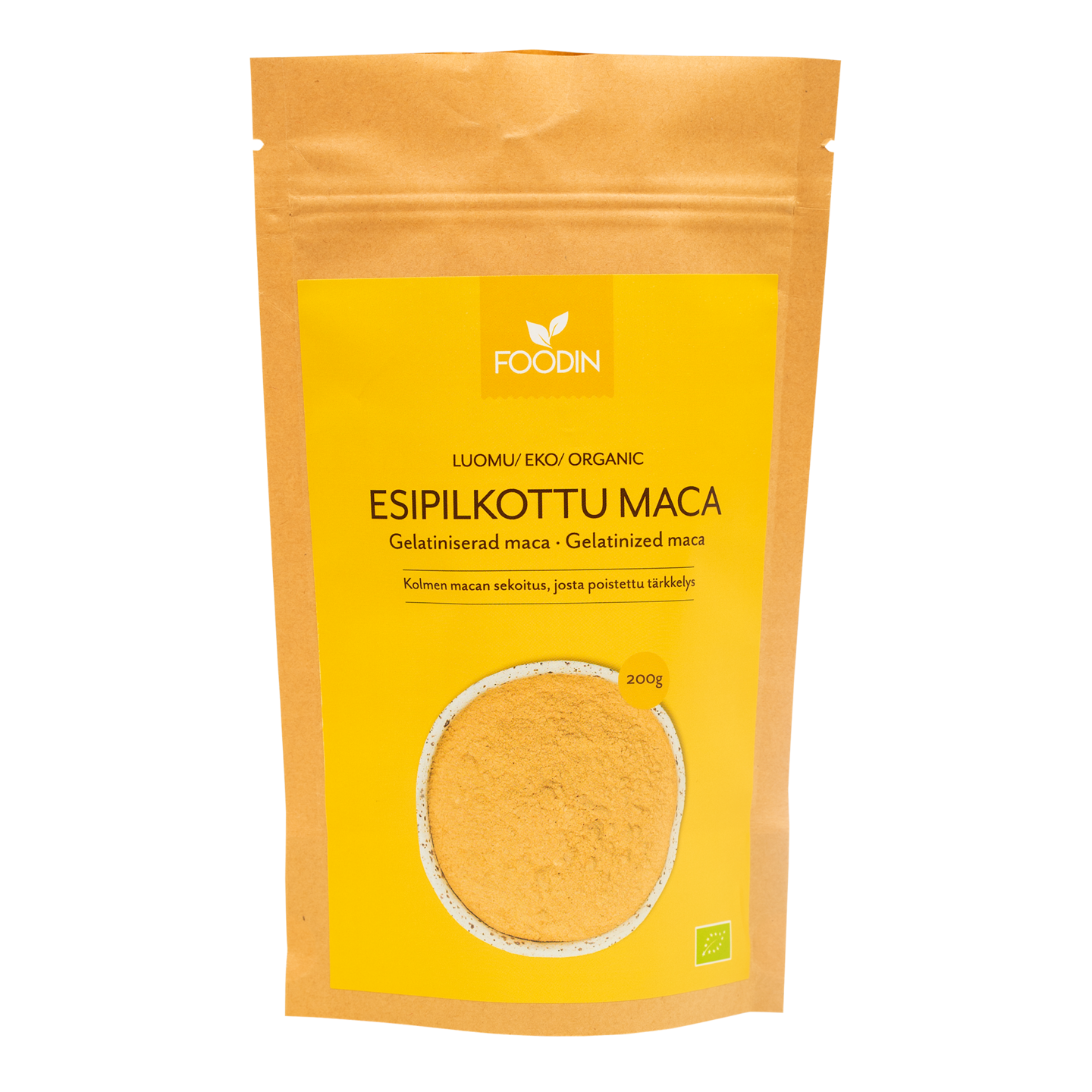 Foodin Esipilkottu Maca 200g luomu