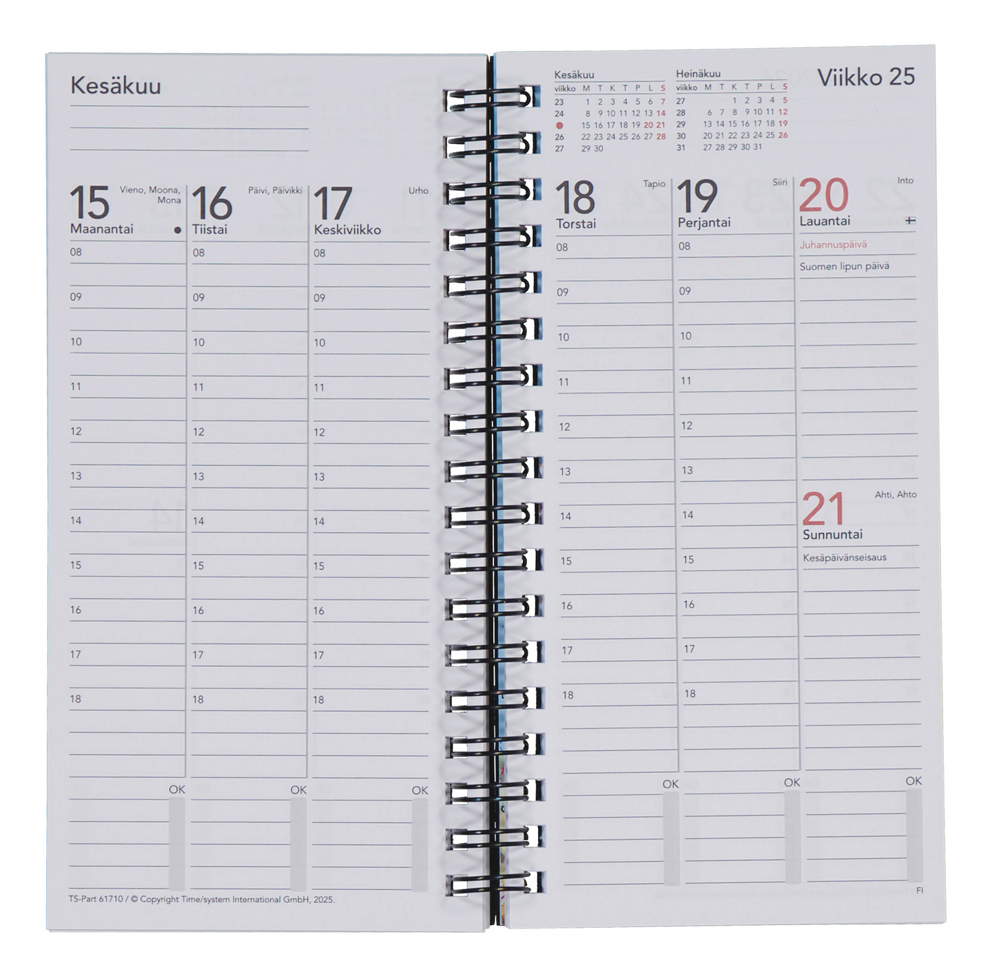TimeSystem Pocket Memory vuosipaketti 2027