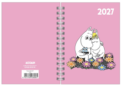 Muumi vuosikalenteri 2027 A6 Love pinkki