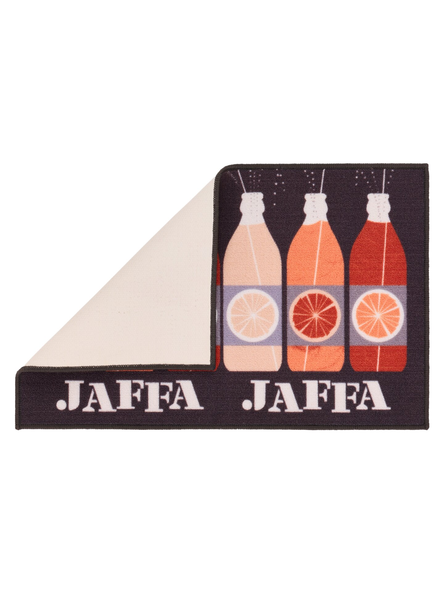 Vallila Jaffa kynnysmatto 50x80 cm harmaa-oranssi