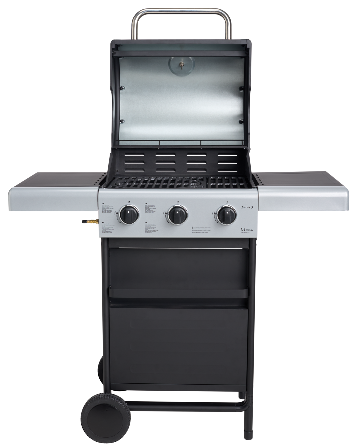 Texas 3 kaasugrilli parilalla