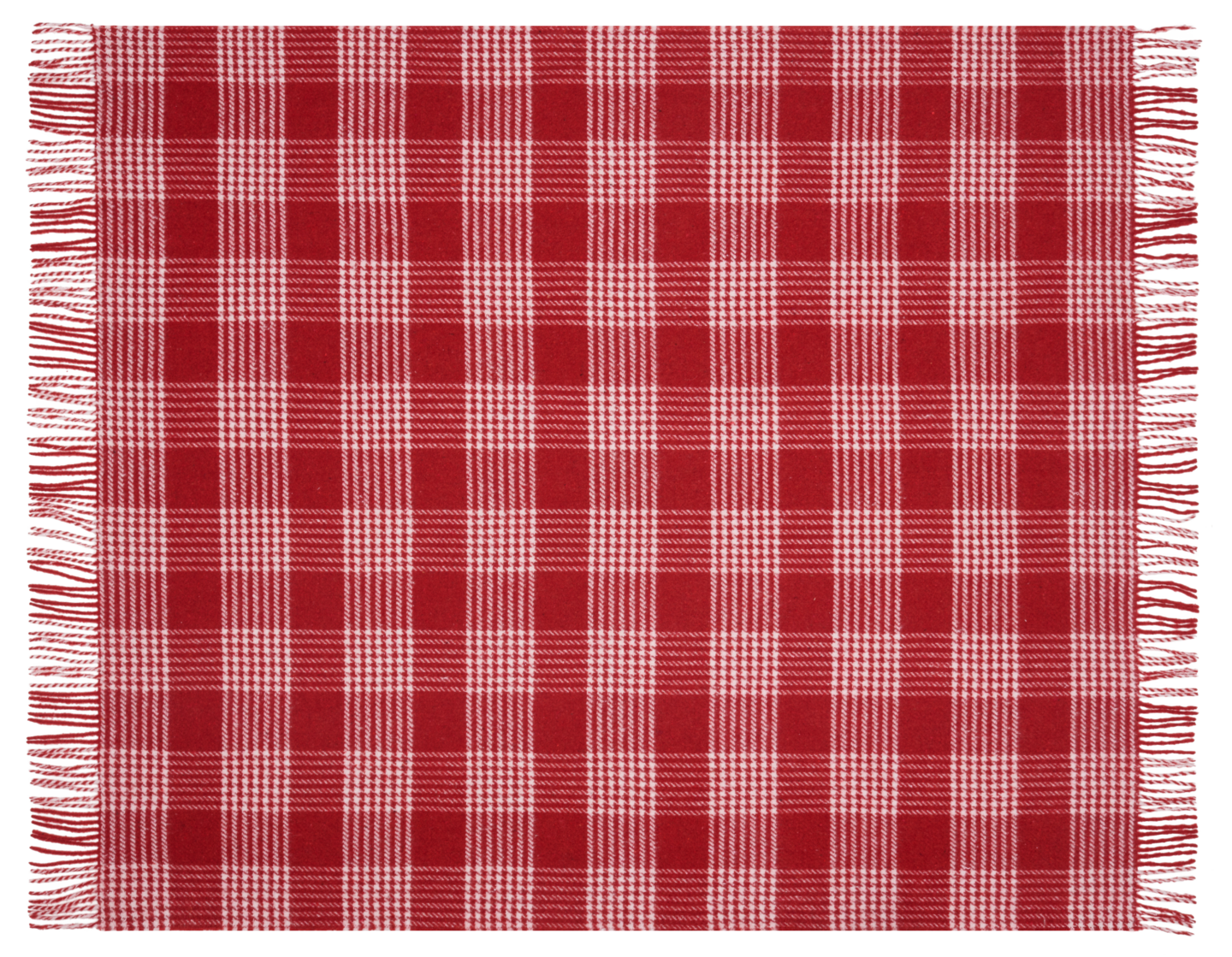 myhome Ruutu villasekoitehuopa 130x170 cm punainen