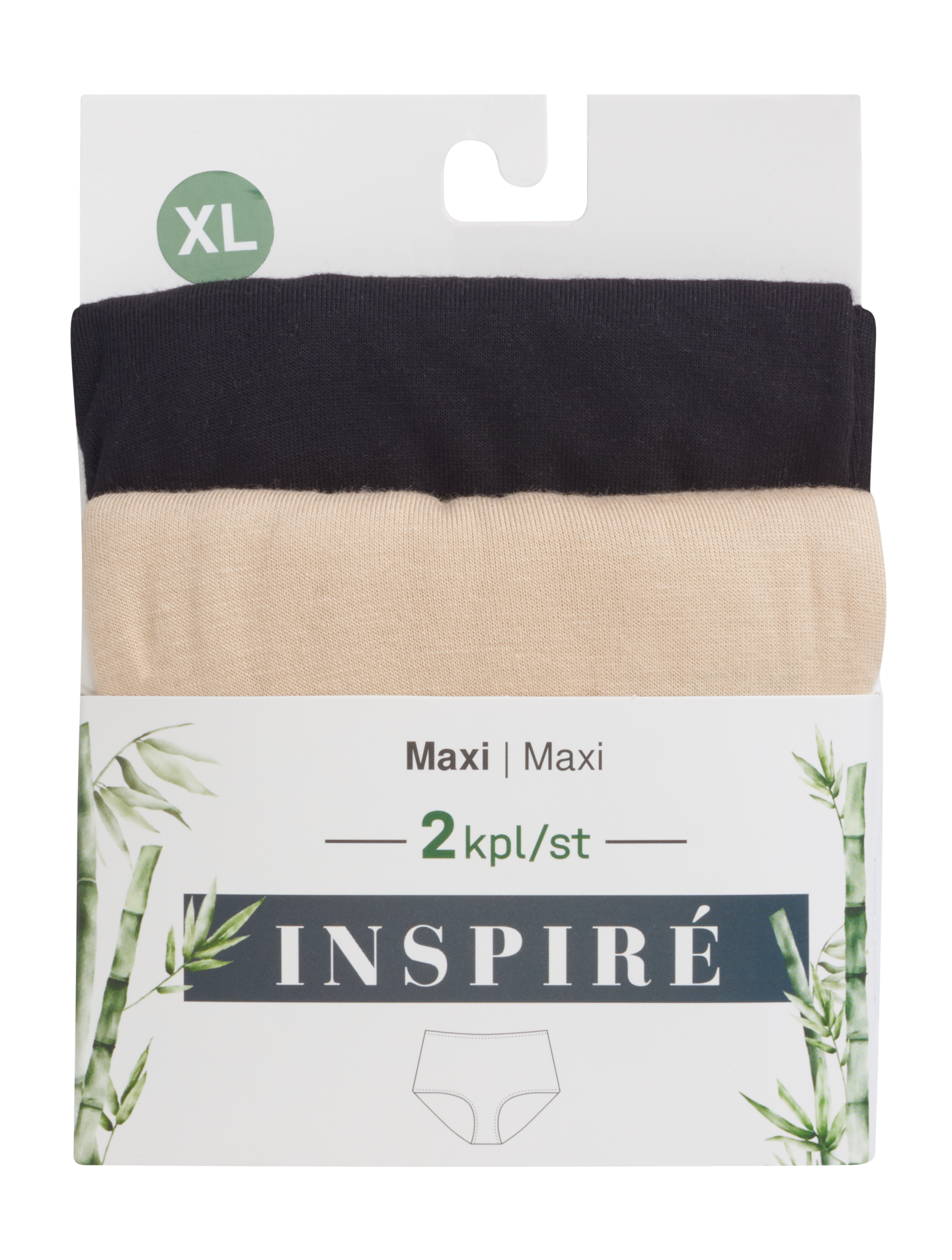 Inspire Bambu naisten maxi alushousut 2kpl/pkt