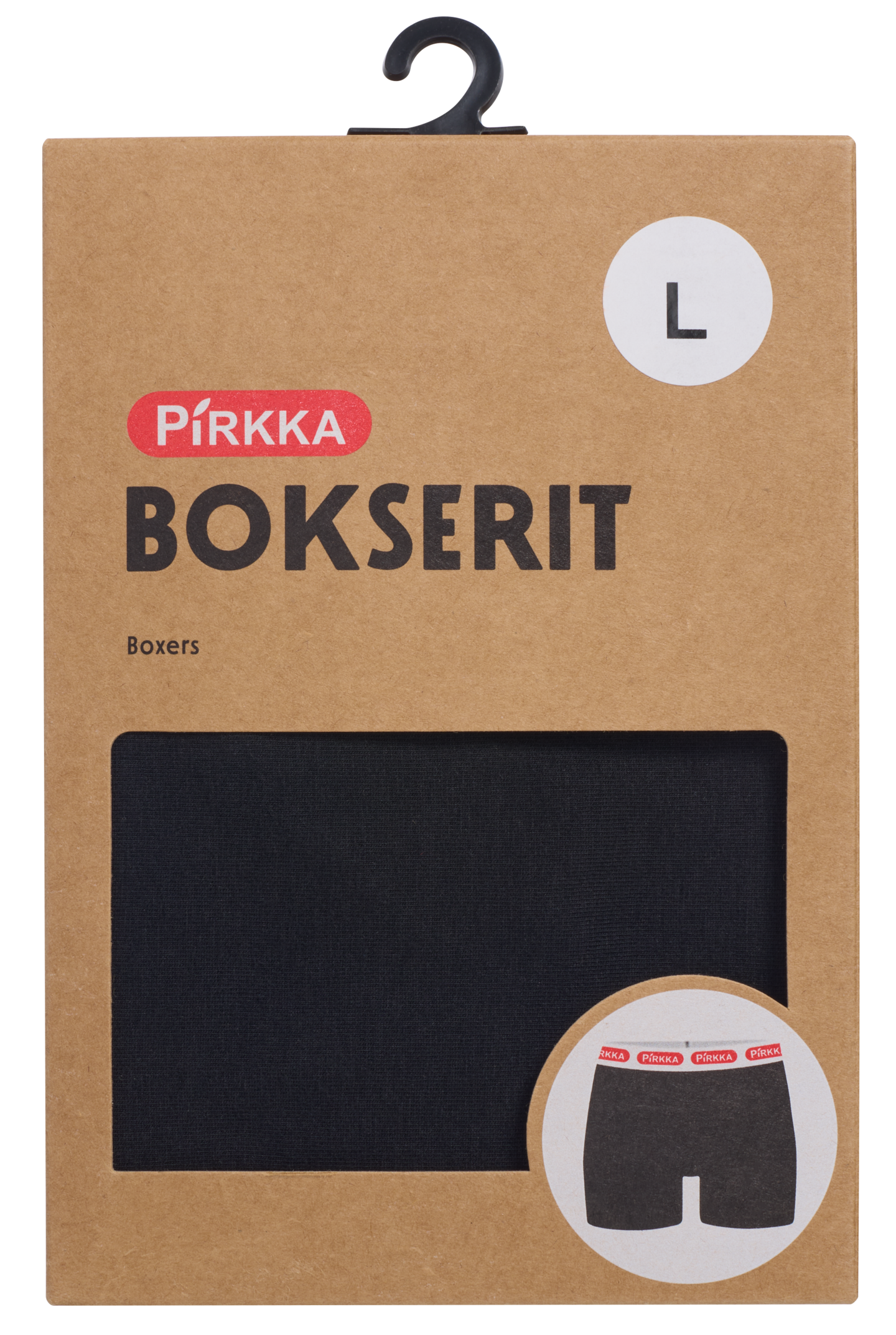 Pirkka M bokserit musta S