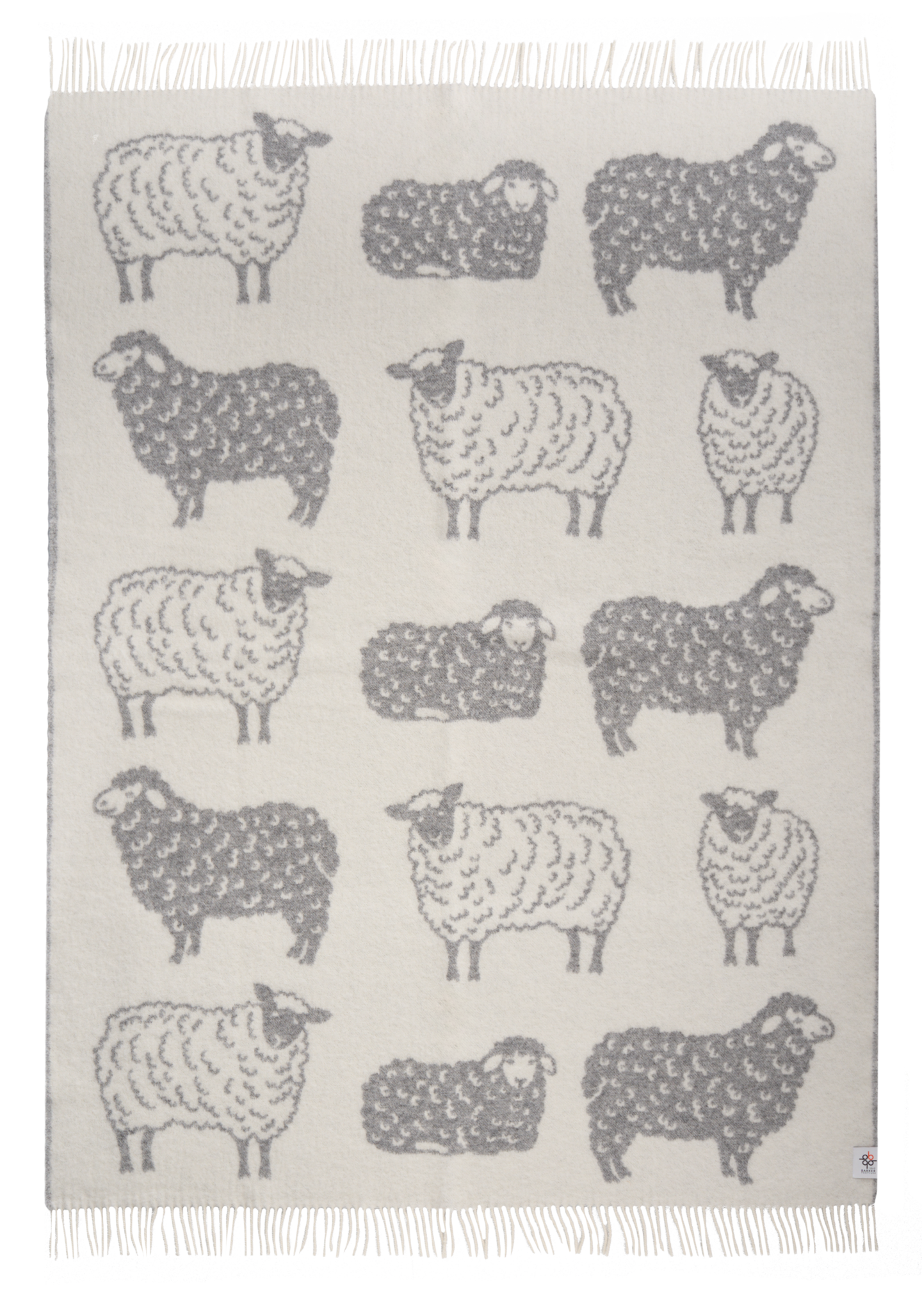 Barker villahuopa Sheep 130x170cm harmaa