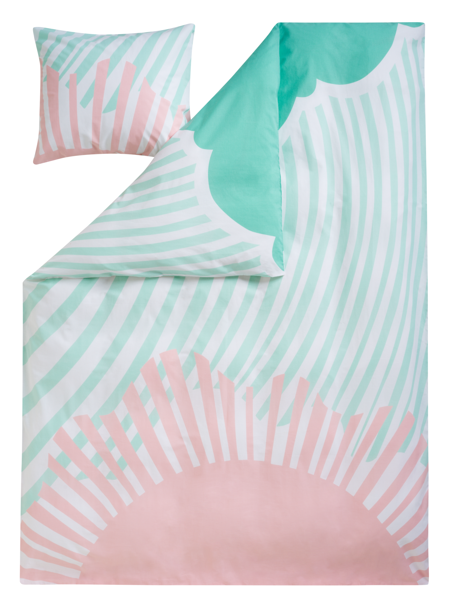 myhome Kesäsade pussilakanasetti 150x210 cm roosa