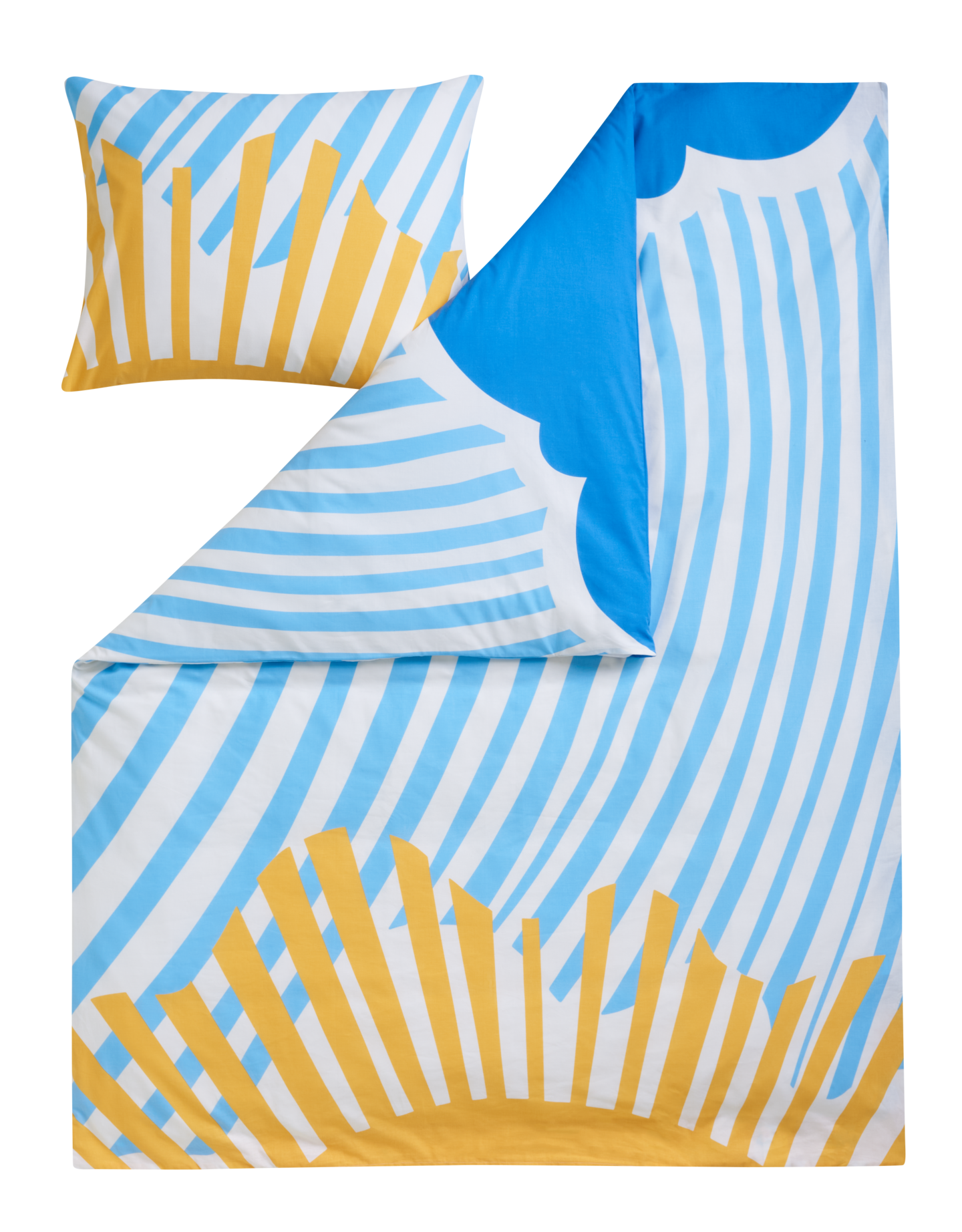 myhome Kesäsade lasten pussilakanasetti 120x160 cm sininen