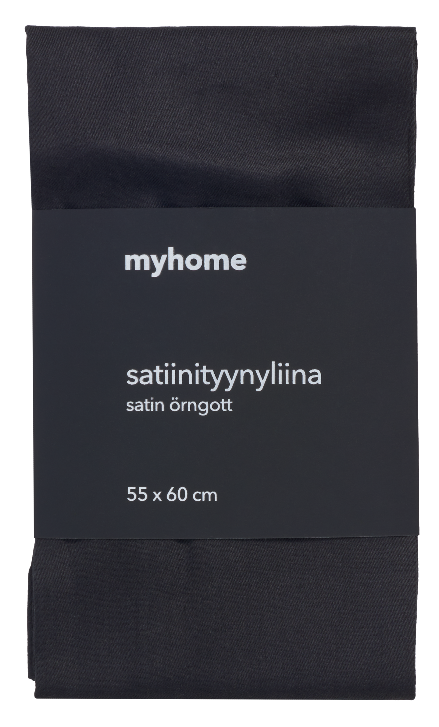 myhome satiinityynyliina 55x60 cm musta