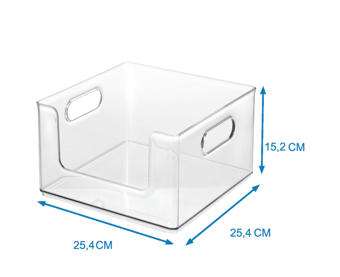 The Home Edit säilytyslaatikko avoin