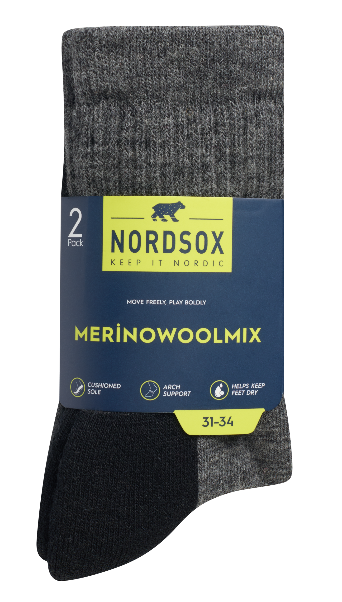 Nordsox L merinosukat 2pr mu 27-30