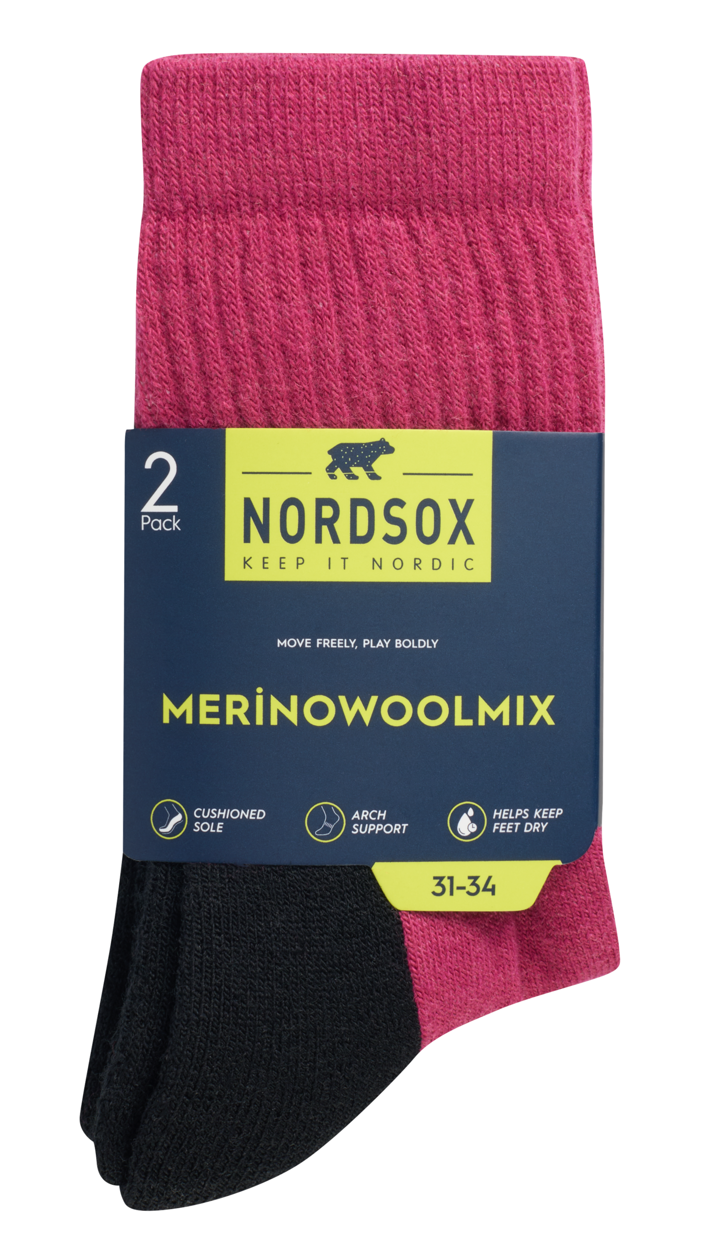 Nordsox L merinosukat 2pr mon 27-30