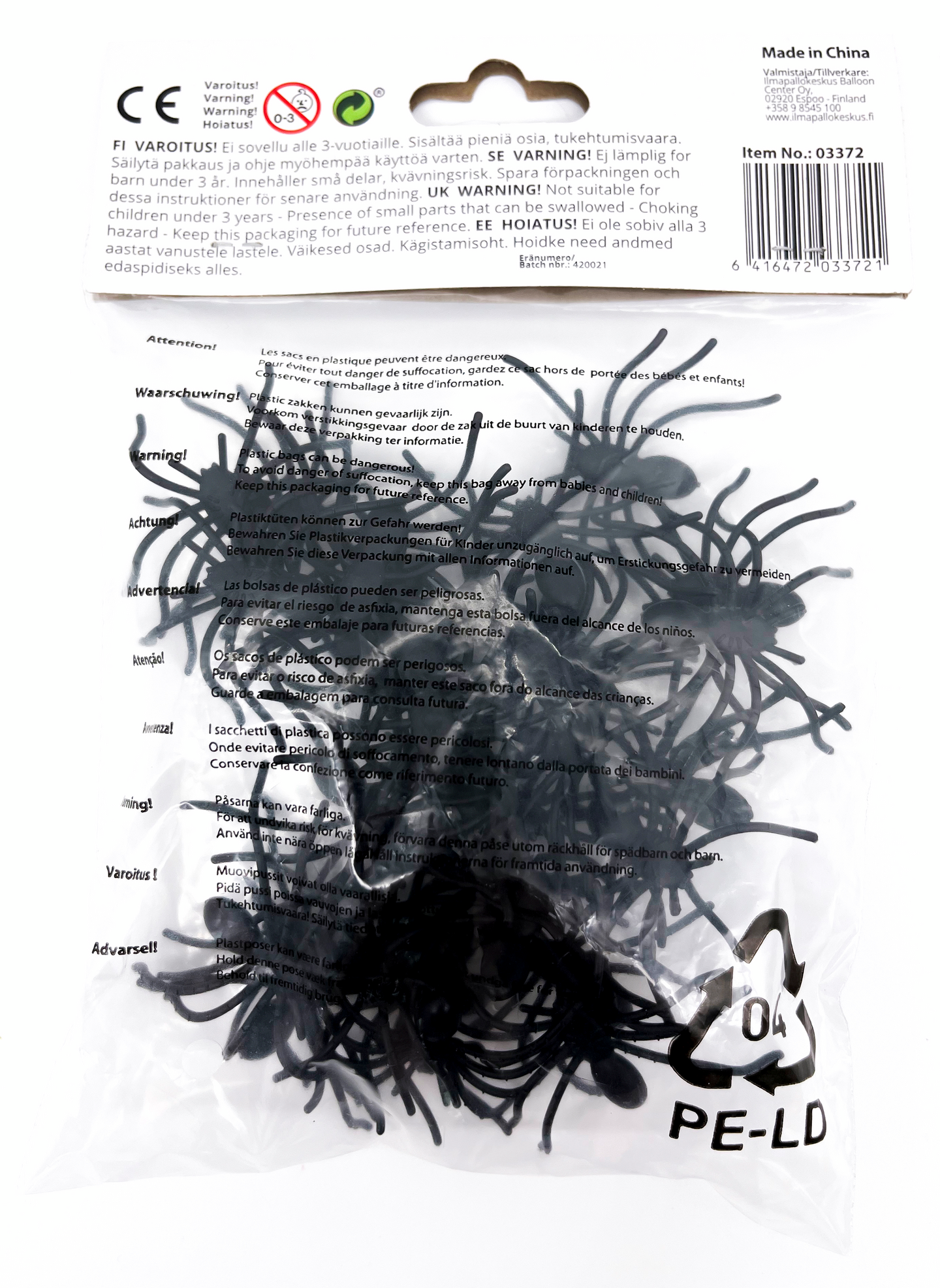 Hämähäkit 4,5 x 4 cm 30 kpl