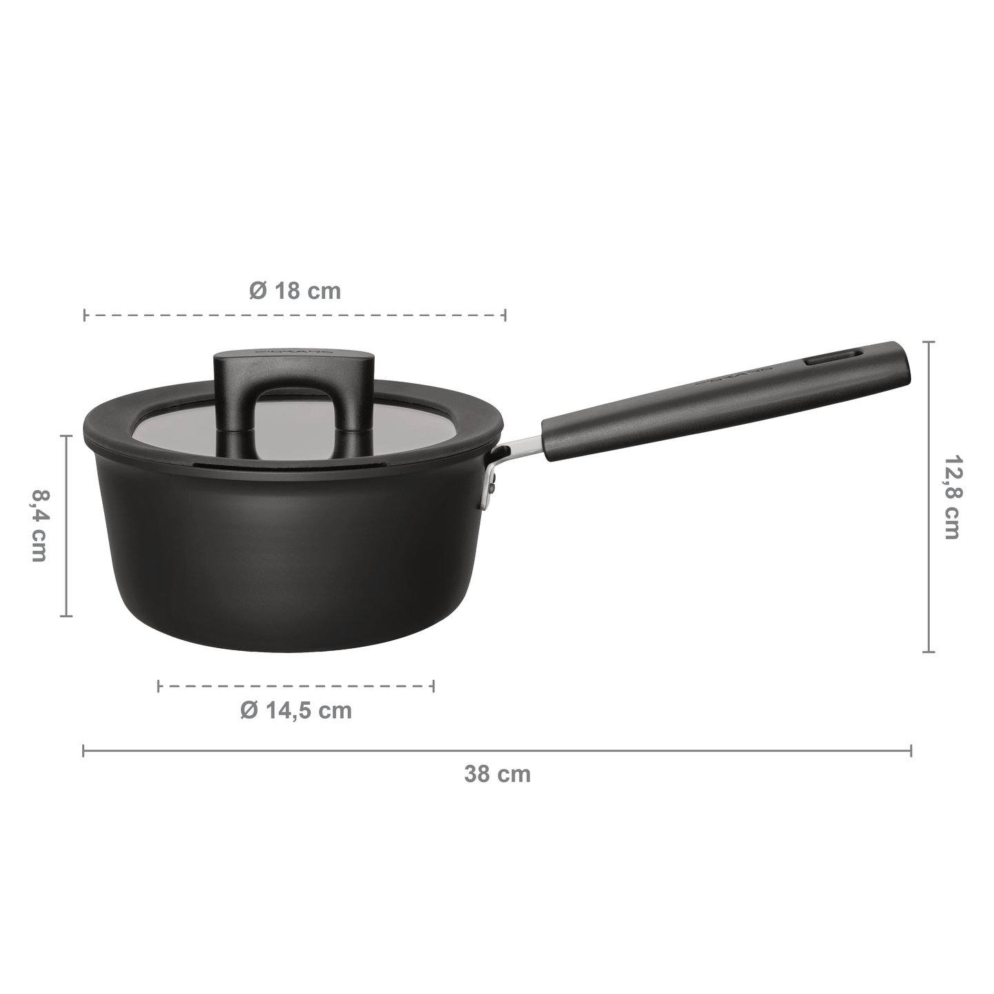 Fiskars Hard Face kasari 1,8L/18 cm kannella