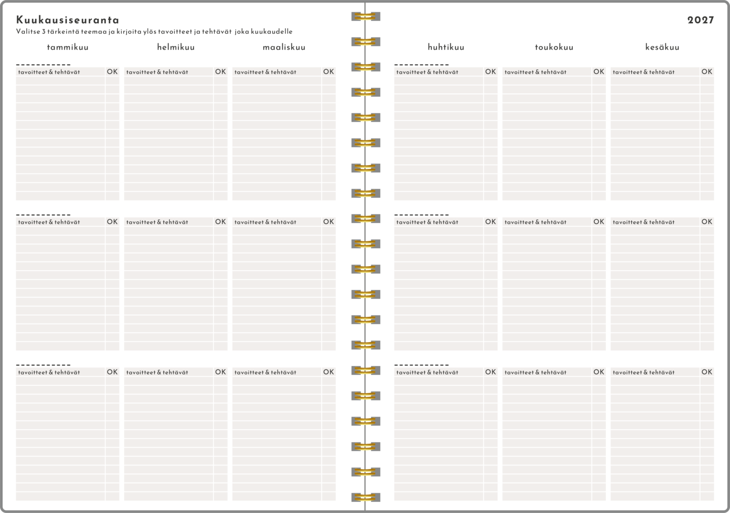 Harmony Planner, pöytäkalenteri