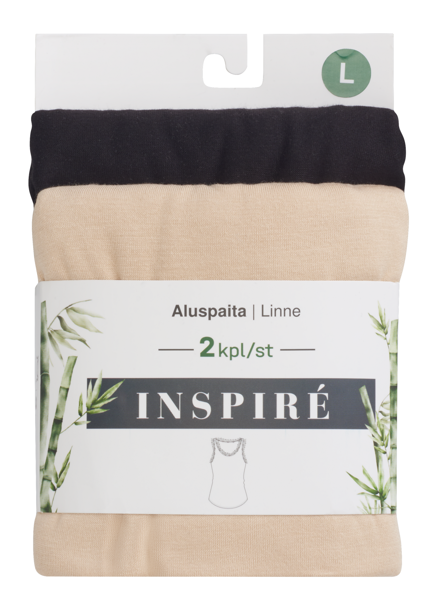 Inspire Bambu naisten aluspaita 2kpl/pkt
