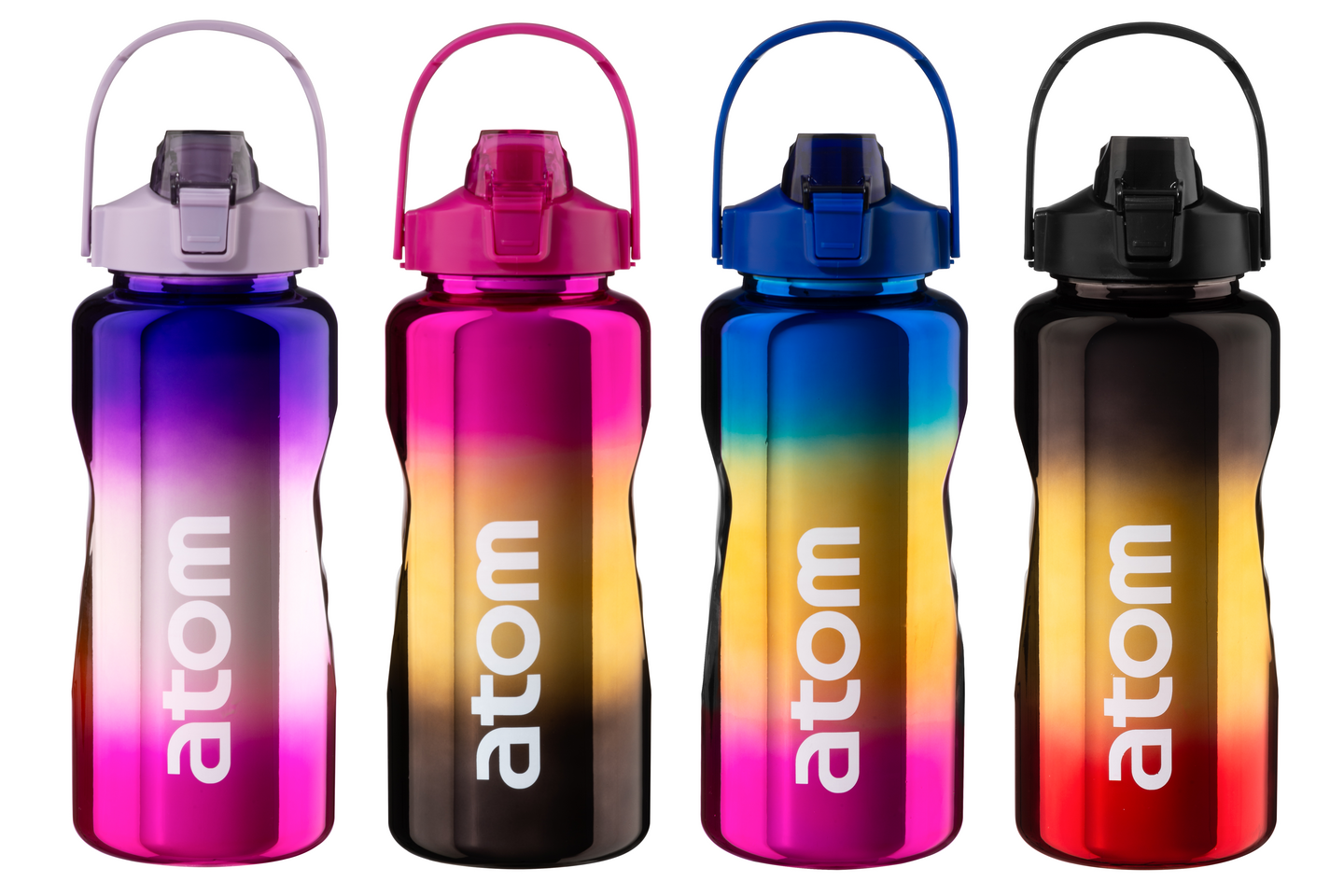 Atom motivaatiojuomapullo metallic 2000 ml