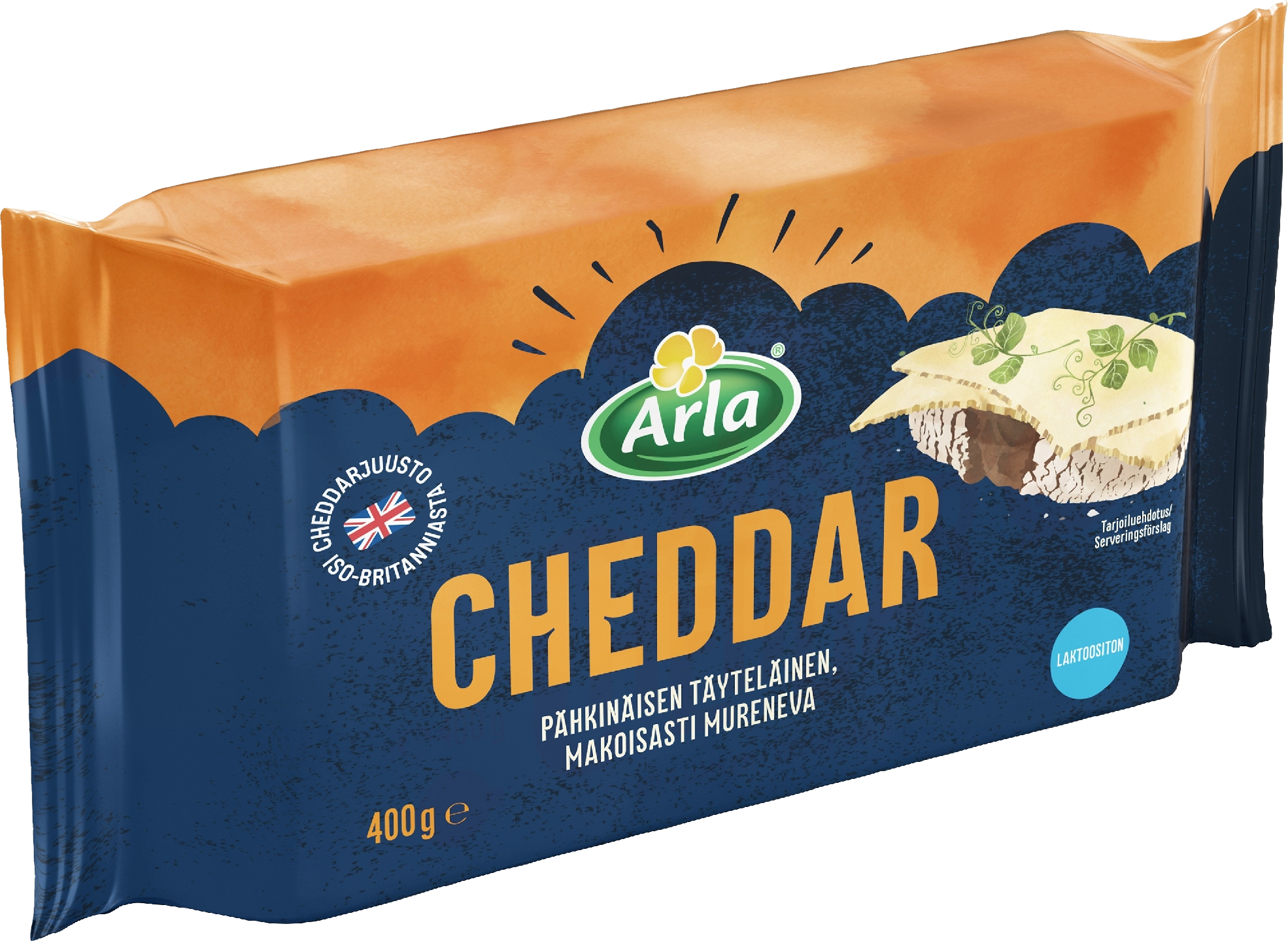 Arla Salskea Cheddar juusto 400g lasktoositon