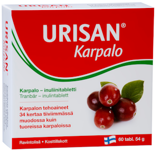 Hankintatukku Urisan inuliini-karpalo 60kpl 54g