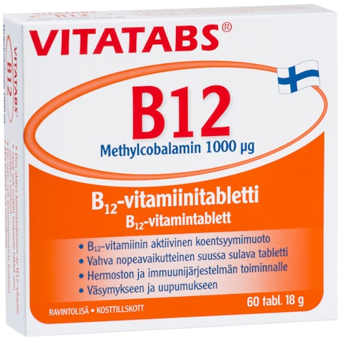 Vitatabs B12 Methylcobal 1000µg 60tabl/18g