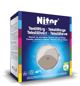 Nitor tekstiiliväri 175 g myyränharmaa 3068