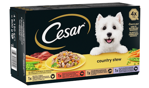 Cesar Country Kitchen lajitelma kastikkeessa 4x150g