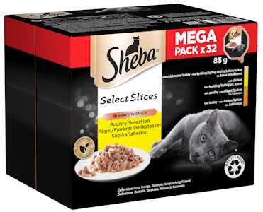 Sheba Select Slices Siipikarjaa kastikkeessa 32x85g