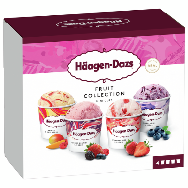 Häagen-Dazs Fruit Collection jäätelö 4x95ml