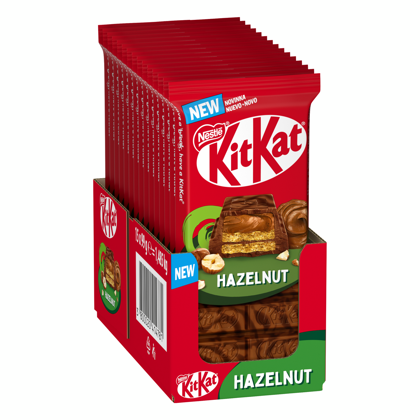 KitKat Hazelnut vohvelikeksilevy 99g