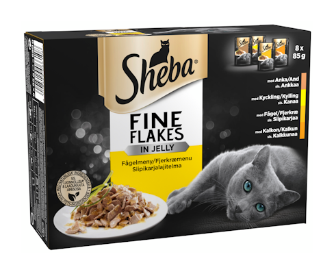Sheba Delicato siipikarjalajitelma 8x85g