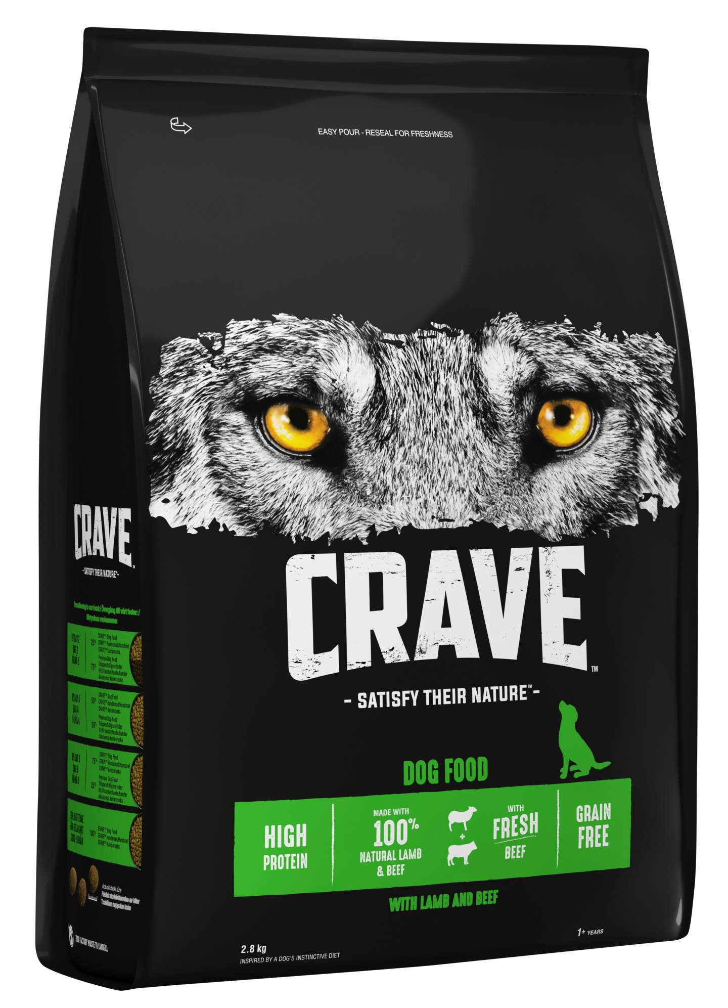 Crave koiran ruoka 2,8kg lammas härkä