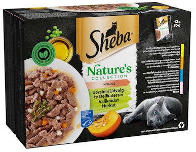 Sheba Nature's Collection valikoidut herkut kastikkeessa MSC 12x85 g