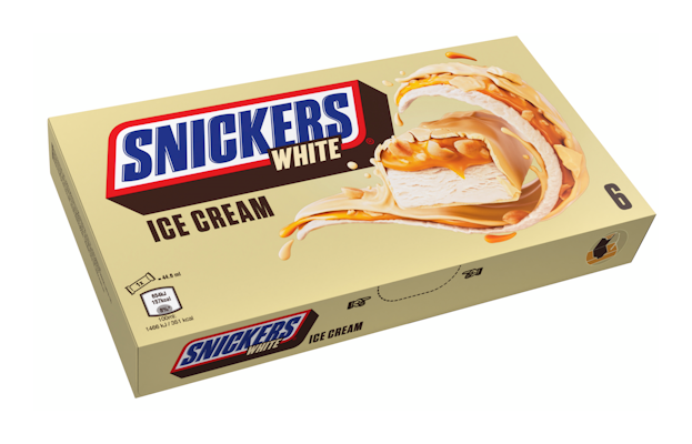Snickers patukat White 6x40,8g/44.6ml