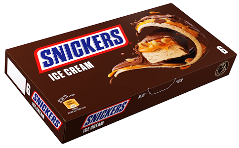 Snickers  jäätelöpatukka 6-pack 273g/302